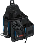 กระเป๋าเครื่องมือ Bosch GWT 4 พร้อมช่องกระเป๋าหลายช่อง.