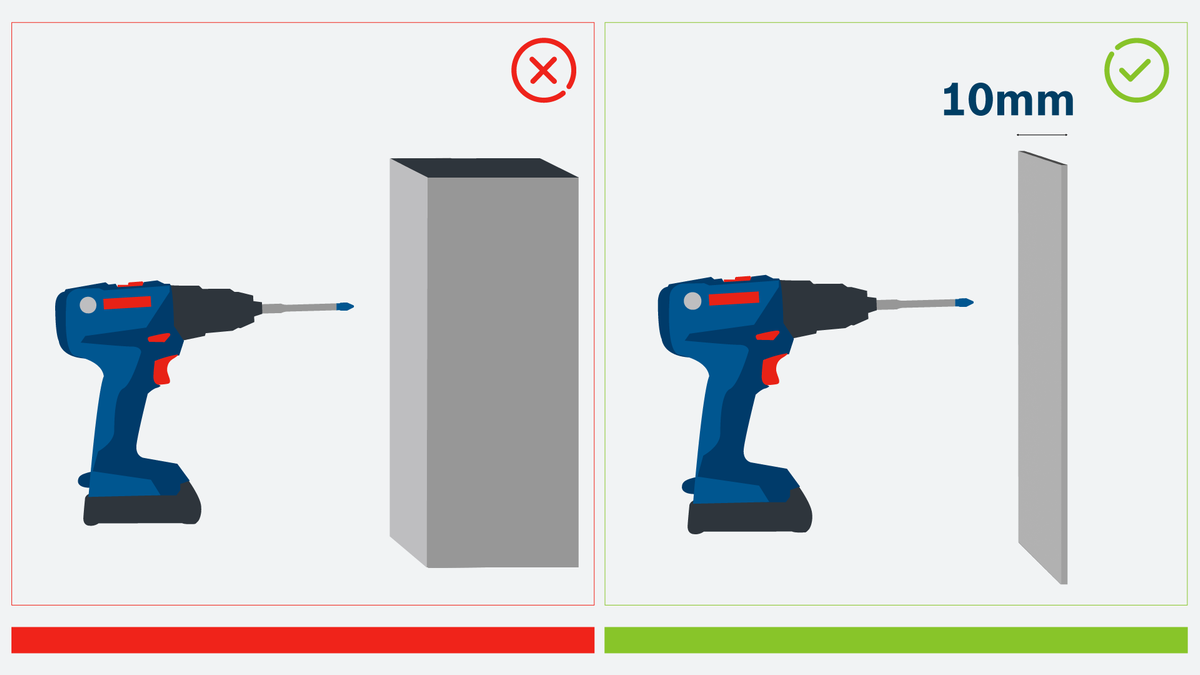 Object #200566580: 01_Tile_thickness_limit_EN_GB_1920x1080 สว่าน Bosch แสดงขีดจำกัดความหนาของกระเบื้องที่แนะนำที่ 10 มม.