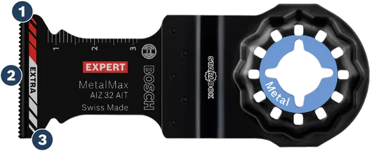 ใบเลื่อย Bosch MetalMax Starlock สำหรับตัดโลหะ