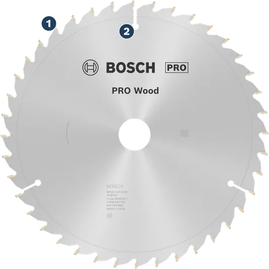 ใบเลื่อยวงเดือน Bosch PRO Wood สำหรับตัดไม้
