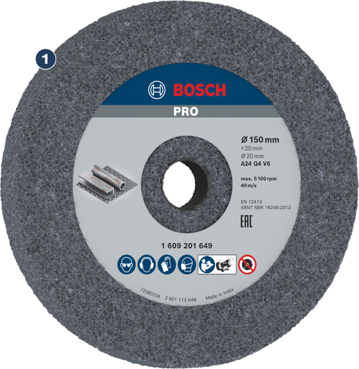 ใบเจียรโลหะ Bosch ขนาดเส้นผ่านศูนย์กลาง 150 มม.
