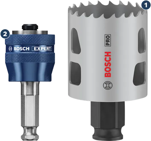 เลื่อยเจาะรู Bosch Expert พร้อมอะแดปเตอร์เปลี่ยนด่วน