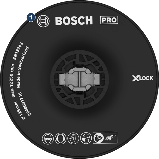 แผ่นรองเครื่องเจียร Bosch X-LOCK PRO