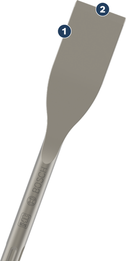 ดอกสกัดแบน Bosch SDS-plus สำหรับการสกัดและรื้อถอน