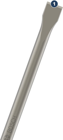 ดอกสกัดแบน Bosch SDS-plus สำหรับคอนกรีตและงานก่ออิฐ
