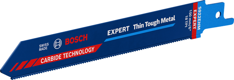 ใบเลื่อยตัดโลหะแบบลูกสูบ Bosch Expert Thin Tough Metal.