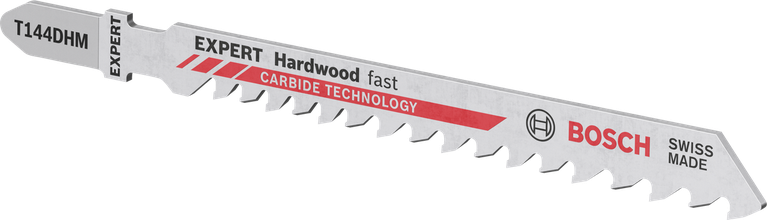 ใบเลื่อยจิ๊กซอว์สำหรับงานไม้เนื้อแข็ง Bosch Expert พร้อมฟันคาร์ไบด์