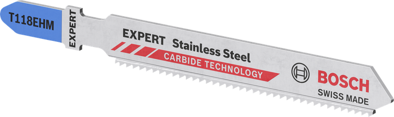 ใบเลื่อยจิ๊กซอว์คาร์ไบด์ Bosch EXPERT T118EHM สำหรับงานโลหะ