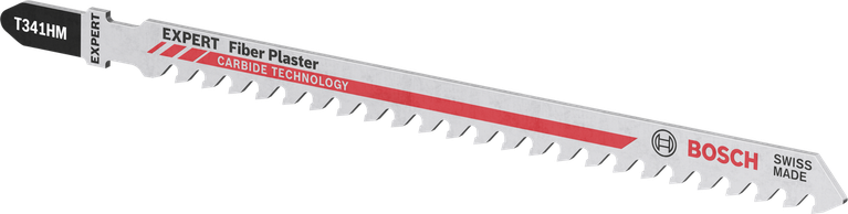 ใบเลื่อยจิ๊กซอว์คาร์ไบด์ Bosch EXPERT Fiber Plaster T 341 HM