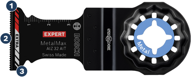 ใบเลื่อย Bosch MetalMax AIZ 32 AIT Starlock สำหรับตัดโลหะ