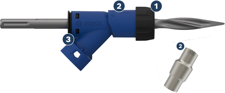 อะแดปเตอร์ดอกสกัดปลายแหลม Bosch EXPERT SDS max 400 มม.