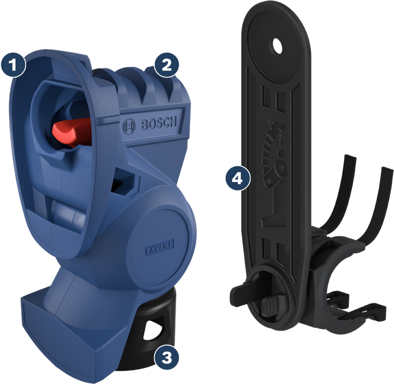 การเจาะพร้อมลดฝุ่นขั้นสูงในคอนกรีตเสริมเหล็กและอิฐ อะแดปเตอร์ Bosch EXPERT SDS Clean สำหรับการดูดฝุ่นจากการเจาะ