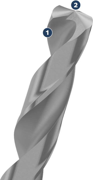 ดอกสว่านเจาะโลหะ Bosch พร้อมปลายสว่านเจียรแบบแม่นยำ