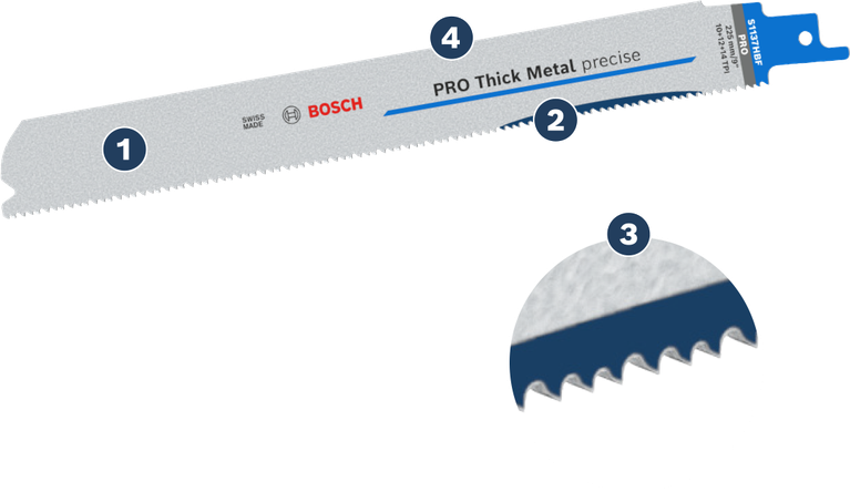 ใบเลื่อย Bosch PRO Thick Metal สำหรับงานตัดโลหะอย่างแม่นยำ
