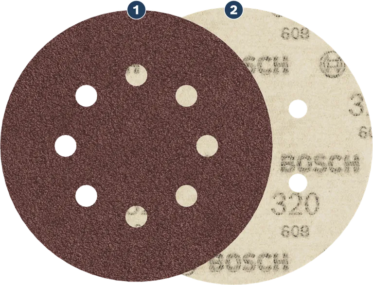 แผ่นขัด Bosch เบอร์ 320 สำหรับเครื่องขัดกระดาษทรายแบบสั่น