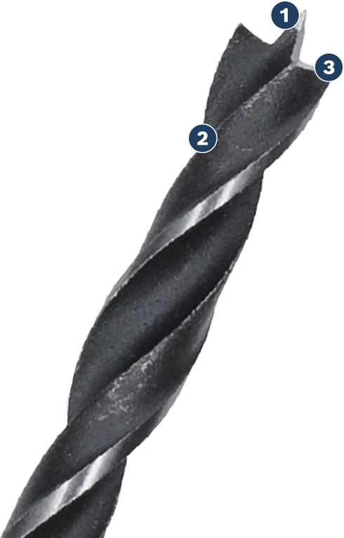 ดอกสว่านเจาะไม้ Bosch ที่มีขอบตัดที่ได้รับการปรับแต่งมาเป็นพิเศษ