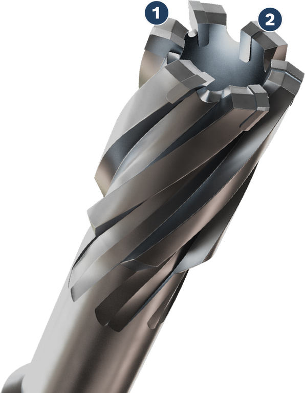 การเจาะผ่านโลหะได้อย่างยาวนาน Bosch PRO Metal TCT คัตเตอร์วงแหวน 14 x 35 x 75 มม.
