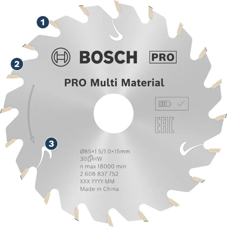 ใบเลื่อยวงเดือน Bosch PRO Multi Material