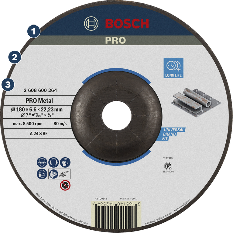 ใบตัดโลหะ Bosch PRO เพื่ออายุการใช้งานยาวนานและเหมาะกับทุกการใช้งาน