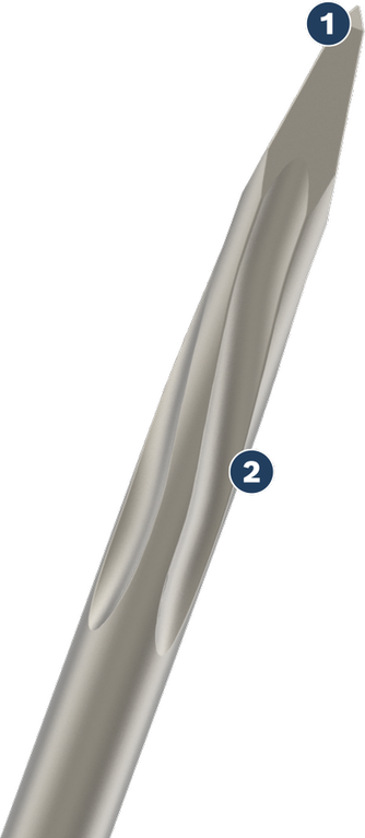 สิ่ว Bosch SPIDER ปลายแหลม สำหรับงานรื้อถอน