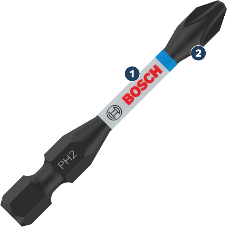 ดอกไขควง Bosch PH2 พร้อมโซนบิดเสริมแรง