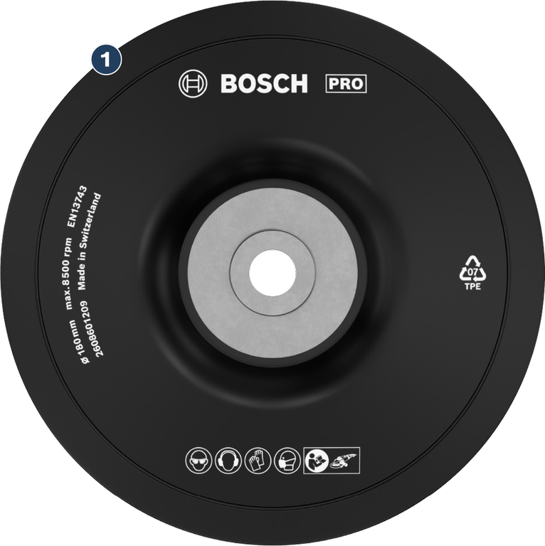 ใบเจียร Bosch PRO ขนาด 180มม. สำหรับเครื่องเจียรไฟฟ้า