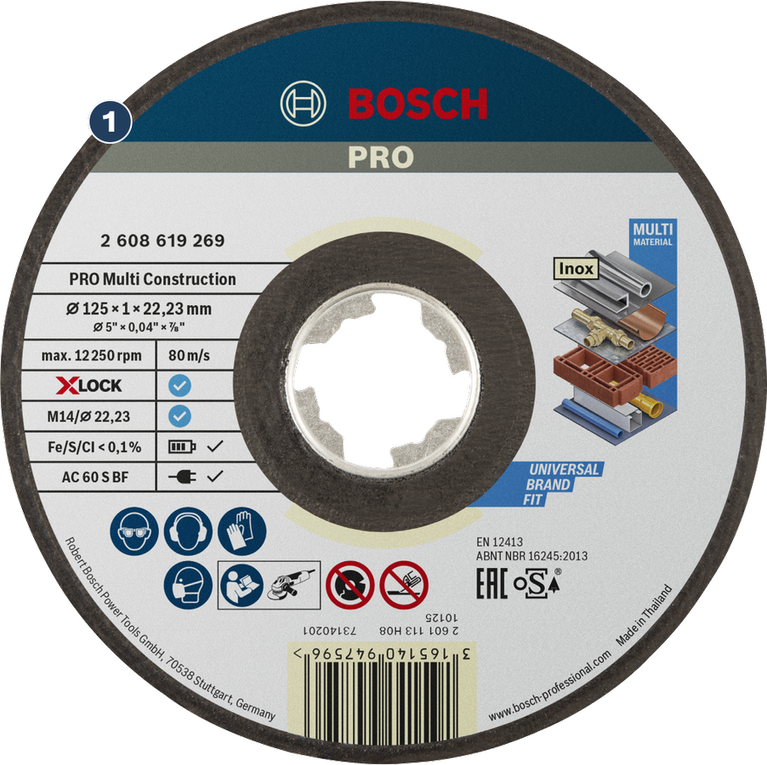 ใบตัด Bosch PRO Multi Construction สำหรับวัสดุต่างๆ