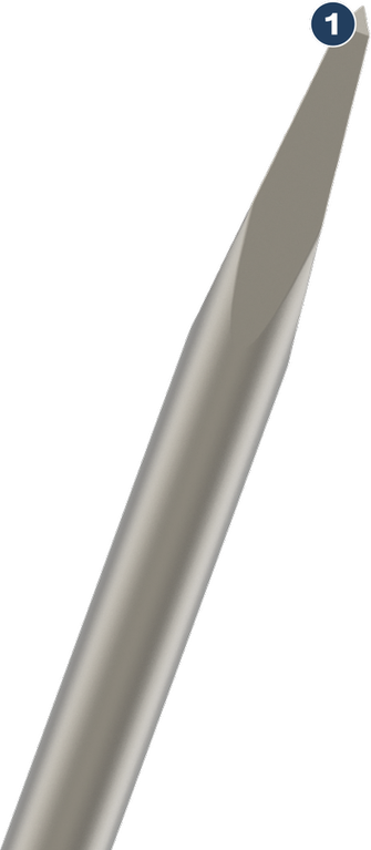 การสกัดคอนกรีตได้อย่างยาวนาน อุปกรณ์สิ่วปลายแหลมแบบมืออาชีพ Bosch สำหรับการรื้อถอน