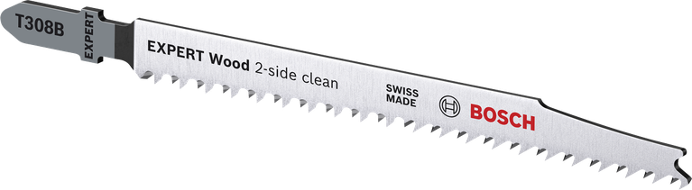 ใบเลื่อยจิ๊กซอว์ไม้ Bosch T308B Expert เพื่อการตัดที่เรียบเนียน