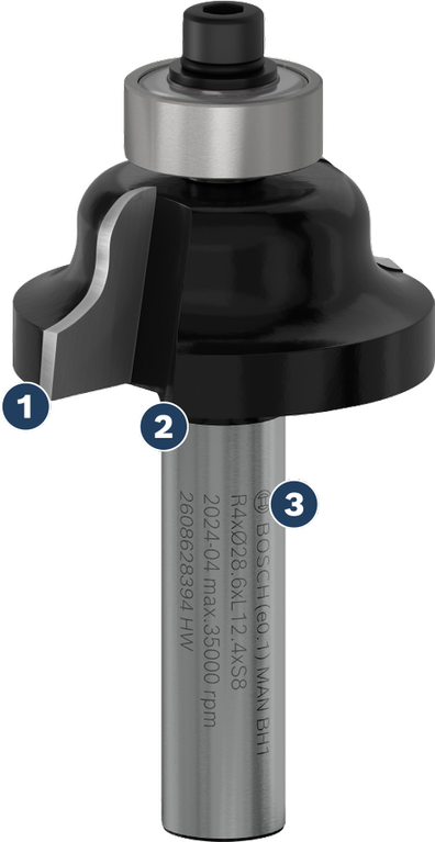 ดอกเราเตอร์ Bosch สำหรับการปัดขอบ