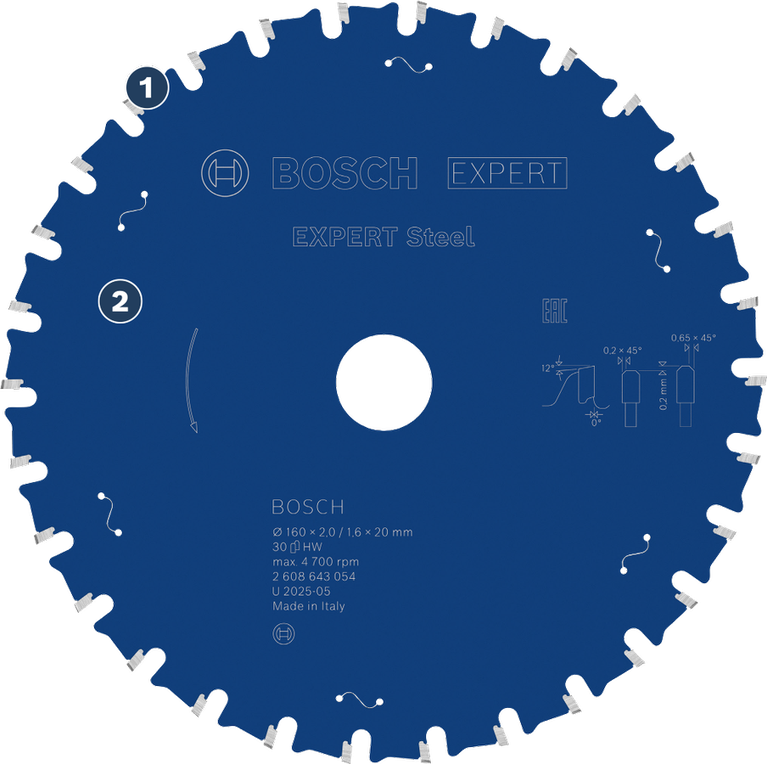 ใบเลื่อยเหล็ก Bosch EXPERT สำหรับตัดโลหะ