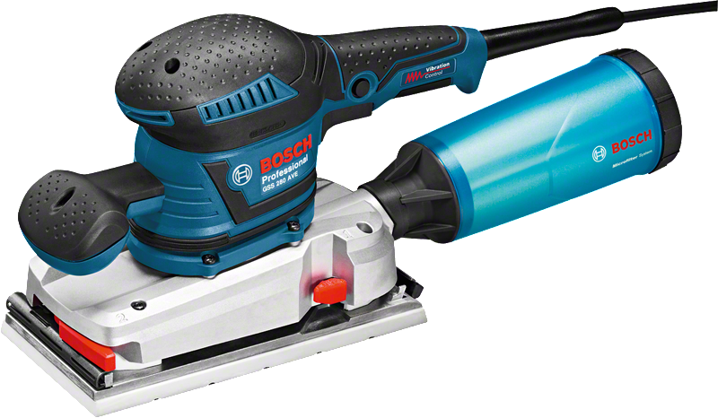 เครื่องขัดกระดาษทรายแบบสั่น Bosch GSS 280 AVE พร้อมกล่องเก็บฝุ่น.