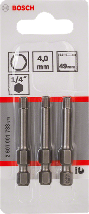 ดอกไขควง Bosch 4.0 มม. แข็งพิเศษ 49 มม.