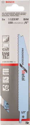 ใบเลื่อยฉลุโลหะ Bosch S 123 XF Progressor