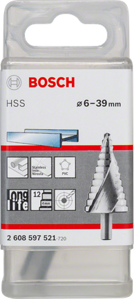 ดอกสว่านเจาะขั้นบันได Bosch HSS 6–39 มม.