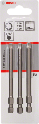 ชุดไขควง Torx 3 ชิ้น Bosch ขนาด 89 มม.