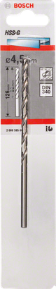 ดอกสว่านเจาะโลหะ Bosch HSS-G ขนาด 4.5 มม.