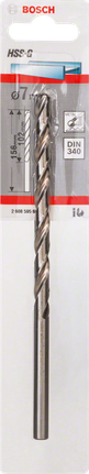 ดอกสว่านโลหะ HSS-G, DIN 340 ดอกสว่านเจาะโลหะ Bosch 7 มม. HSS-G.