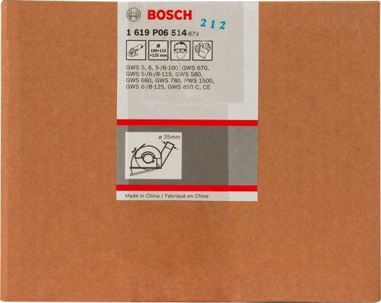 รางตัด Bosch พร้อมช่องระบายฝุ่น.