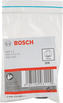 ปลอกจับดอกสว่าน Bosch 6 มม. พร้อมน็อตล็อค.