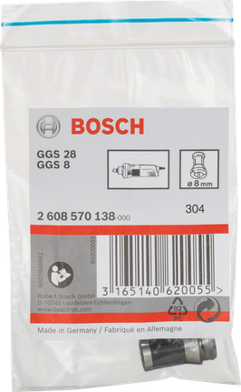 ปลอกรัด Bosch 8 มม. ไม่มีน็อตล็อค.