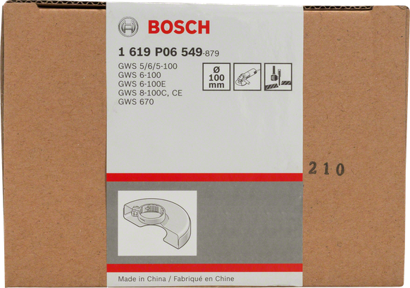 การ์ดป้องกัน Bosch 100 มม. พร้อมฝาครอบ