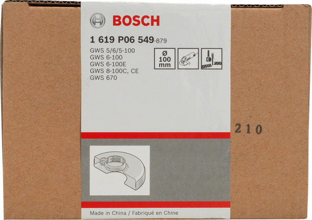 การ์ดป้องกัน Bosch พร้อมฝาครอบ 100 มม.