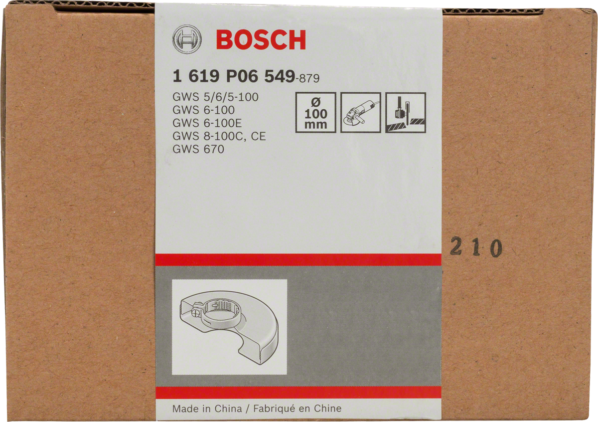การ์ดป้องกัน Bosch พร้อมฝาครอบ 100 มม.