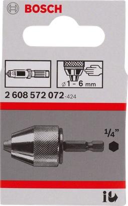 หัวจับดอกสว่านหกเหลี่ยม Bosch 1/4″
