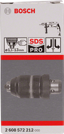 หัวจับดอกสว่าน Bosch SDS Pro ขนาด 1.5-13 มม. สำหรับเครื่องมือหมุน