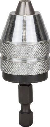 หัวจับดอกสว่านไร้กุญแจ Bosch ขนาด 6 มม. พร้อมแกนหกเหลี่ยม 1/4 นิ้ว