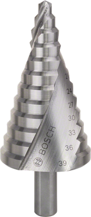 ดอกสว่านขั้นบันได Bosch HSS ขนาด 6-39 มม. เพื่อการขยายรูอย่างแม่นยำ.