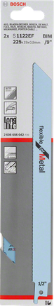 ใบเลื่อยโลหะแบบยืดหยุ่น Bosch S1122EF สำหรับเลื่อยฉลุ