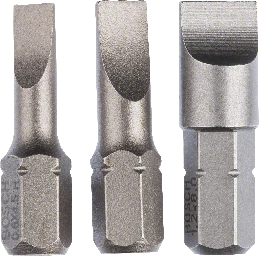 ชุดดอกไขควงปากแบน Bosch สำหรับสกรูหัวแฉก